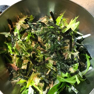 京水菜と九条葱の大根サラダ^ - ^
